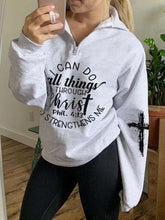 Load image into Gallery viewer, Eu posso fazer todas as coisas em Cristo, Phil. 4:13 Quem Me Fortalece Imprimir Zip Top
