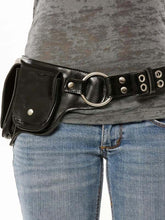 Load image into Gallery viewer, Bolsa feminina de couro com cinto ajustável
