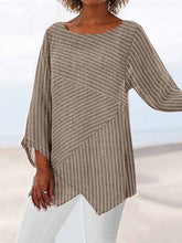 Load image into Gallery viewer, Crew neck shirts and long sleeve crew neck blouses
