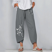 Load image into Gallery viewer, Women's Butterfly Print Casual Pants
