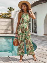 Load image into Gallery viewer, Printed cotton loose jumpsuits
