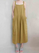 Load image into Gallery viewer, Casual cotton and linen jumpsuit
