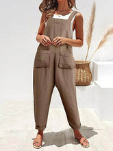 Load image into Gallery viewer, Women Solid Color Loose Cotton Casual Pants
