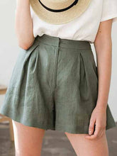 Load image into Gallery viewer, Linen Shorts For Woman
