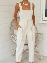 Load image into Gallery viewer, Cotton and linen overalls
