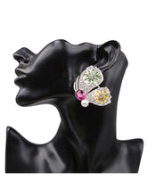 Load image into Gallery viewer, Zircon butterfly earrings for women with diamonds

