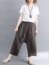 Load image into Gallery viewer, Radish linen wide trousers
