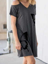 Load image into Gallery viewer, Woman Butterfly Print Dress
