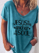 Load image into Gallery viewer, JESUS É MINHA ÂNCORA PARA MINHA ALMA Camiseta de manga curta
