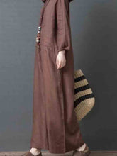 Load image into Gallery viewer, Long plain linen jumpsuit
