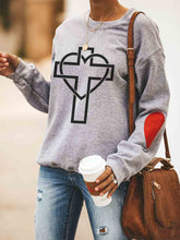 Load image into Gallery viewer, Moletom feminino amor cruz
