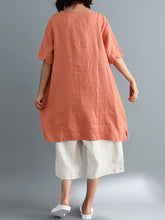 Load image into Gallery viewer, Short sleeve round neck tunic shirts
