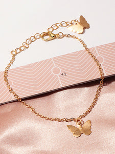 2 pieces of butterfly bracelet