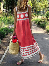 Load image into Gallery viewer, Vestido feminino com borlas de renda

