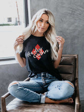 Load image into Gallery viewer, Camiseta feminina de manga curta Harley Quinn estampada
