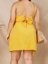 Load image into Gallery viewer, Snow dress with asymmetric bow
