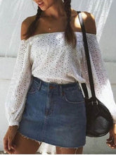 Load image into Gallery viewer, Women Sexy Lace Cotton Linen Casual Top
