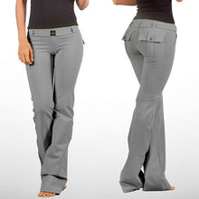 Load image into Gallery viewer, Women's low rise bootcut yoga pants with flap pockets
