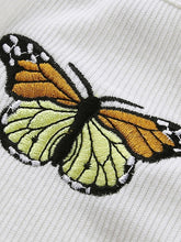 Load image into Gallery viewer, Cardigan com bordado de borboleta
