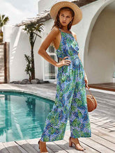 Load image into Gallery viewer, Printed cotton loose jumpsuits
