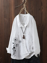 Load image into Gallery viewer, Camisa de manga larga con estampado irregular
