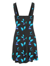 Load image into Gallery viewer, Vestido de playa con tirantes con estampado de mariposas para mujer
