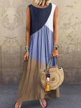 Load image into Gallery viewer, Vestido feminino retro cor gradiente
