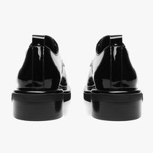 Load image into Gallery viewer, Black / Brown Patent Leather Oxfords
