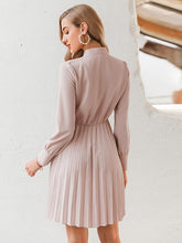 Load image into Gallery viewer, Chiffon Long Sleeves A Line Pure Color Dresses
