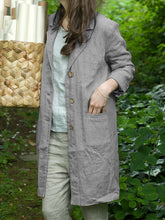 Load image into Gallery viewer, Women's linen work jacket
