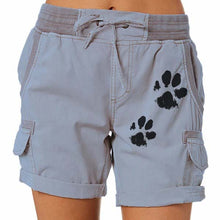 Load image into Gallery viewer, Women's Shorts with Dog Paw Print

