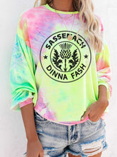 Load image into Gallery viewer, Women's Dinna Fash Sassenach Tie-Dye Printed T-Shirt

