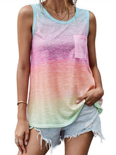 Load image into Gallery viewer, Women's Round Neck Tie Dye Pocket Cardigan with Bow
