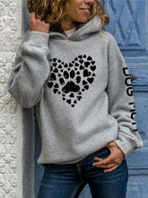 Load image into Gallery viewer, Moletom Love Dog Paw Print feminino
