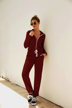 Load image into Gallery viewer, Women's High Neck Zip Sweater Suit

