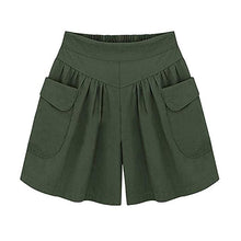 Load image into Gallery viewer, Loose and soft cotton shorts with wide leg

