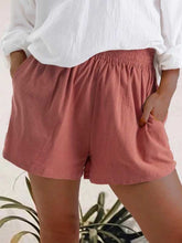 Load image into Gallery viewer, Solid Color High Waist Pocket Pocket Shorts
