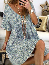 Load image into Gallery viewer, Vestido estampado boêmio para mulheres

