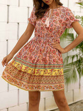 Load image into Gallery viewer, Vestido boho floral con estampado de verano
