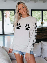 Load image into Gallery viewer, Sudadera Woman Dog Mom Paw Print
