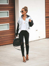 Load image into Gallery viewer, Jaqueta Jeans com Capuz Contraste Maxed Out Cozy
