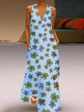 Load image into Gallery viewer, Saia longa estampada trevo feminino
