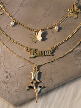 Load image into Gallery viewer, Vintage Rose Butterfly Butterfly Necklace
