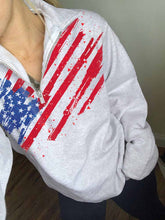 Load image into Gallery viewer, USA Independence Day Flag Print Zip Top

