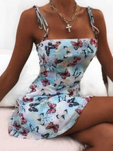 Load image into Gallery viewer, Vestido camisero con estampado de mariposas
