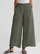 Load image into Gallery viewer, Wide trousers with double pocket
