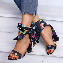 Load image into Gallery viewer, Women's bow color high heels
