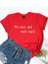Load image into Gallery viewer, Plus Size Summer Daily Lettering Slogan T-Shirt
