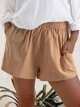 Load image into Gallery viewer, Solid Color High Waist Pocket Pocket Shorts
