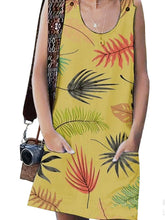 Load image into Gallery viewer, Women's Leaf Print Cardigan Dress
